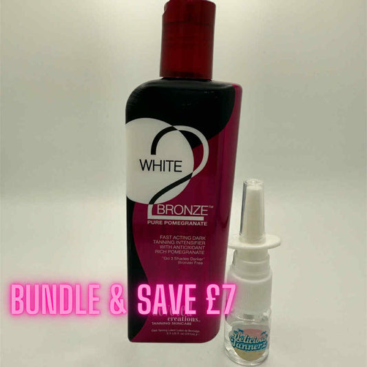 White 2 Bronze Pomegranate Bottle